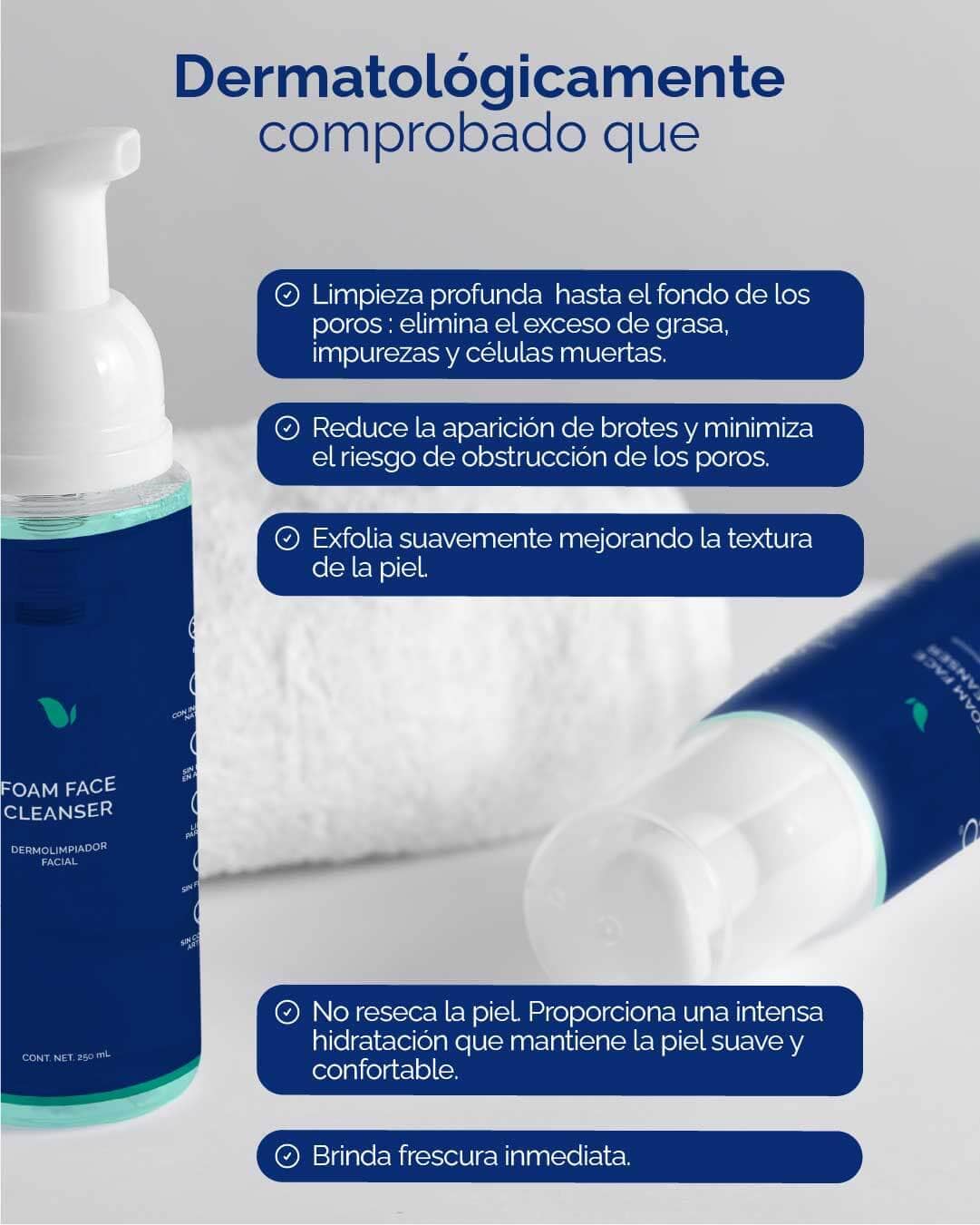 FOAM FACE CLEANSER Dermolimpiador Facial