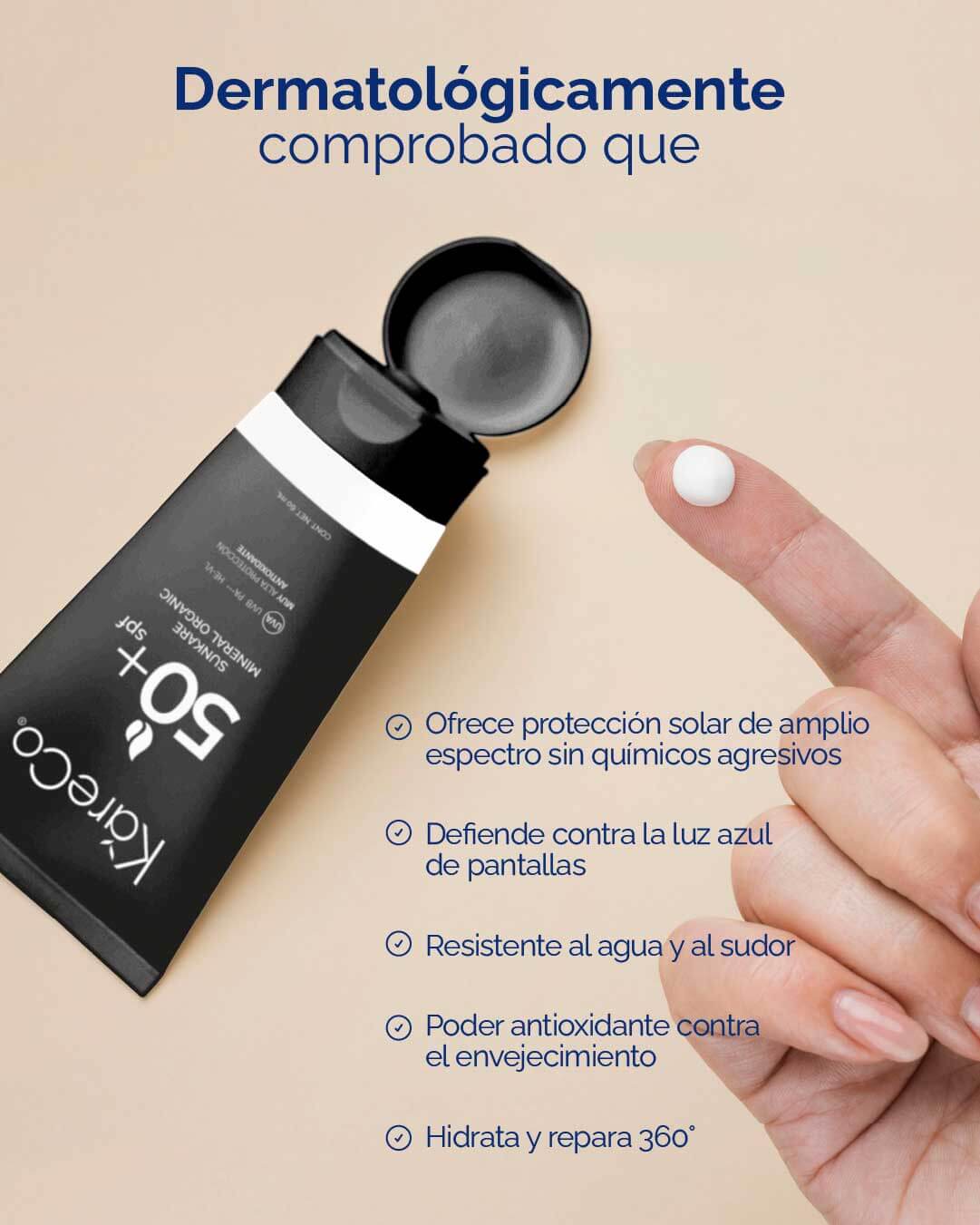 SUNKARE MINERAL & ORGANIC Protector solar FPS 50+
