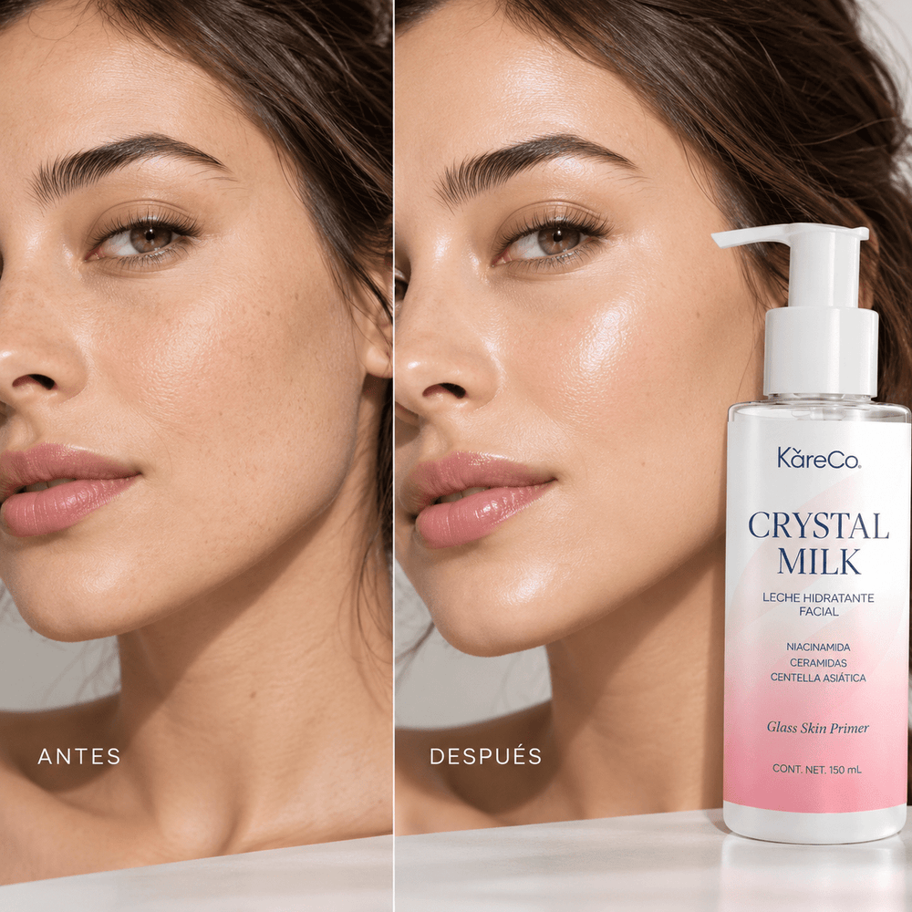 Antes y después con Krystal Milk