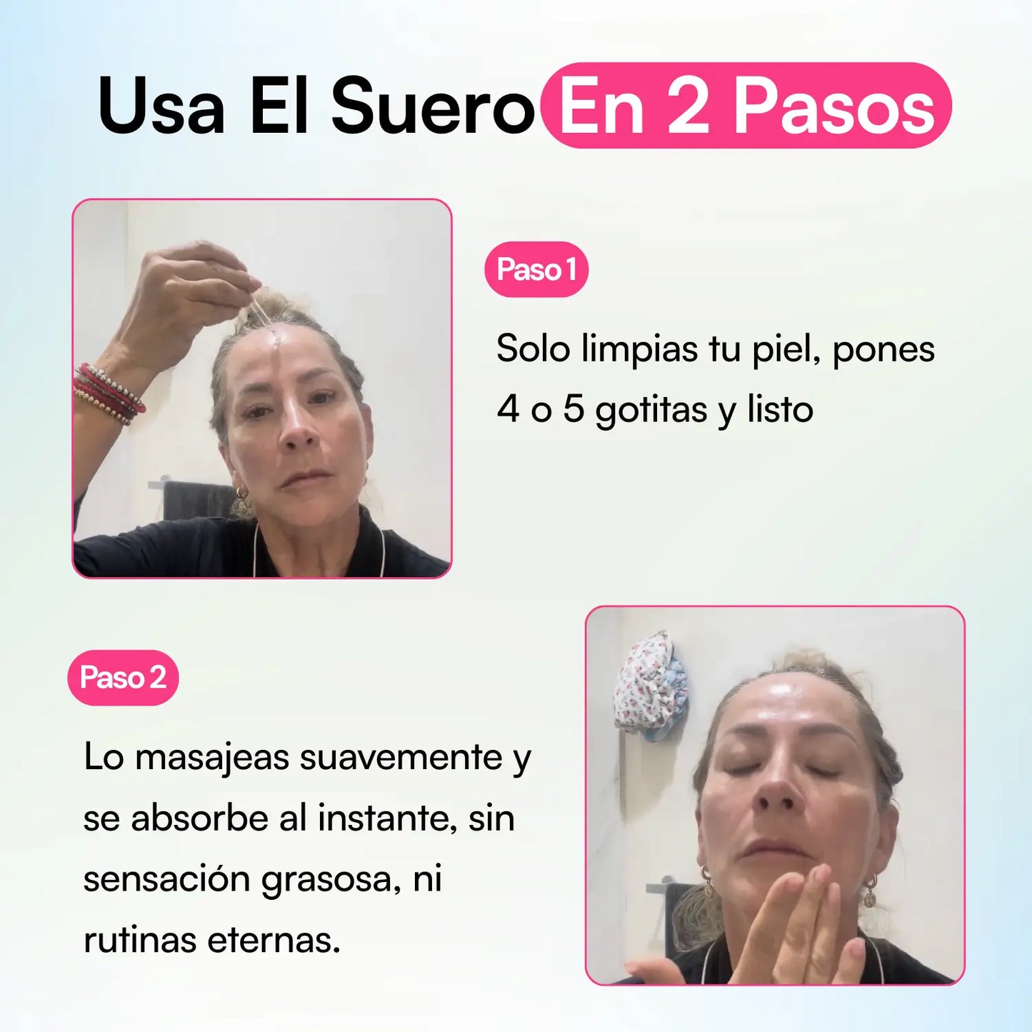 Suero Antiedad De Alga Suiza Y MSM - Elimina Líneas de Expresión y Consigue una Piel Más Joven En 21 Días