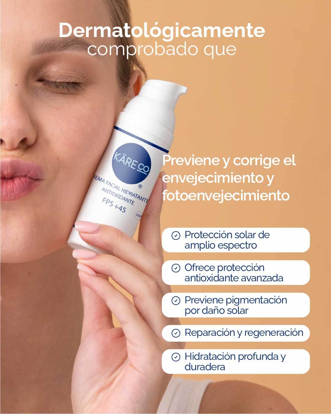 CREMA FPS 45+ Crema de dia hidratante y antioxidante