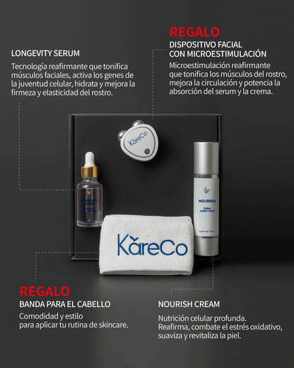 Longevity Serum + Nourish Cream + 2 Regalos