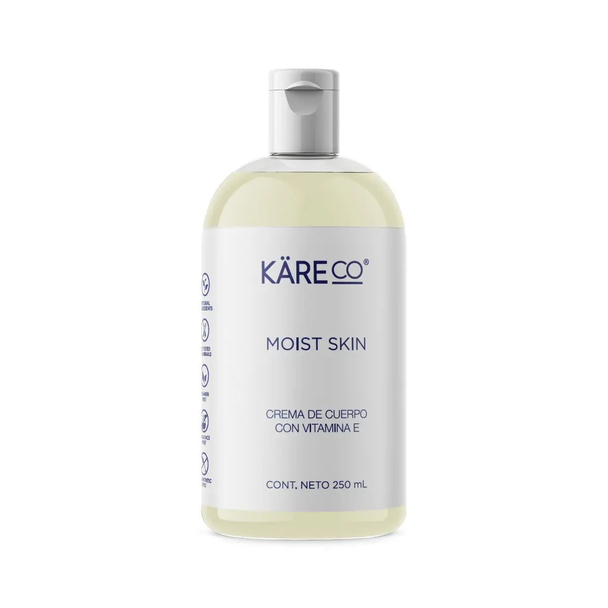 Crema Humectante Corporal Moist Skin , piel hidratada, protegida y luminosa las 24 hs del día.