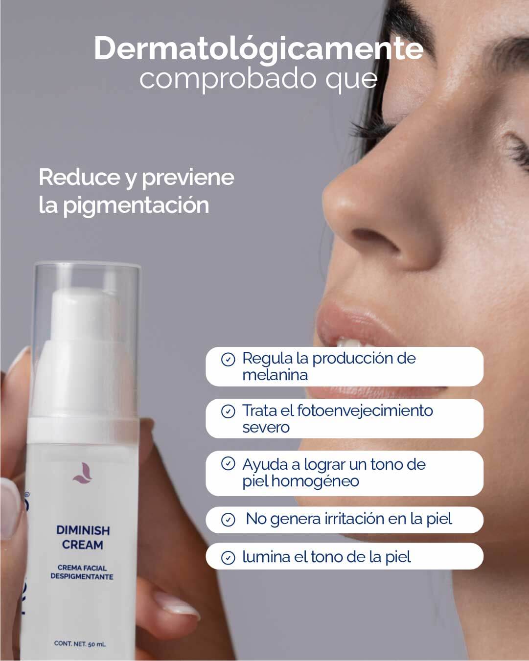 Diminish Cream: Crema Facial Anti Manchas - KareCo Derm