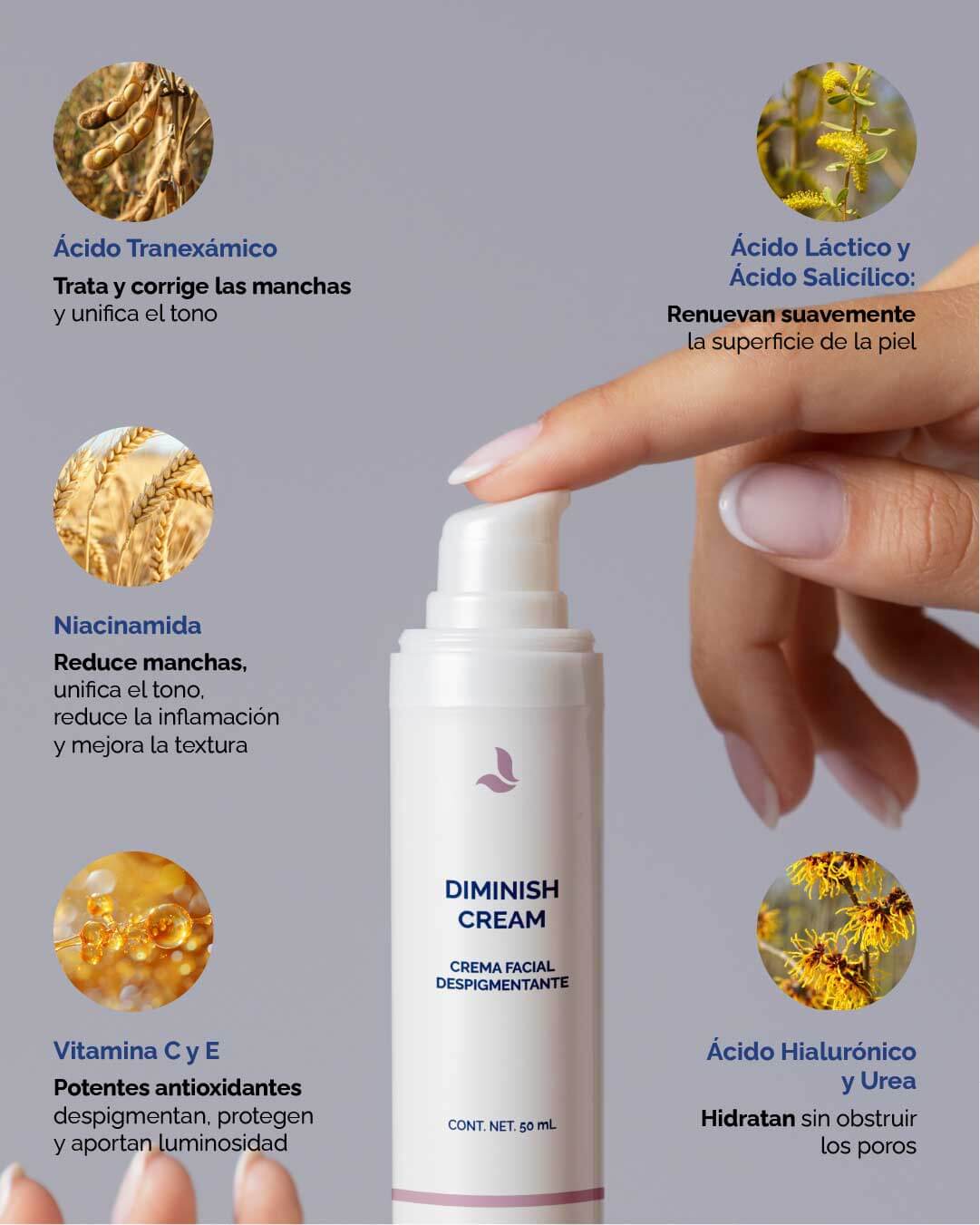 Diminish Cream: Crema Facial Anti Manchas - KareCo Derm