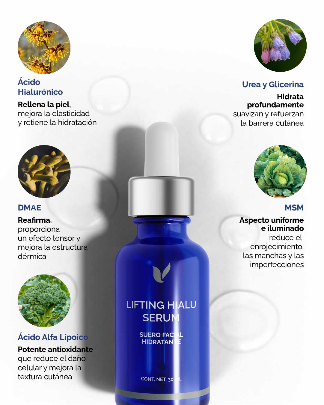 Lifting Hialu Serum: Suero Facial Hidratante - KareCo Derm