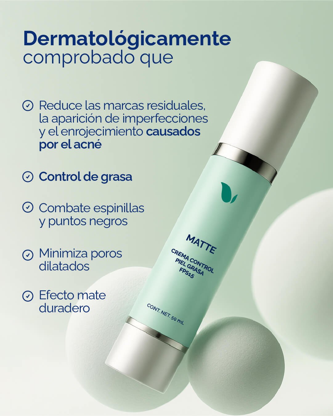 Matte: Crema Matificante Anti - Acné - KareCo Derm