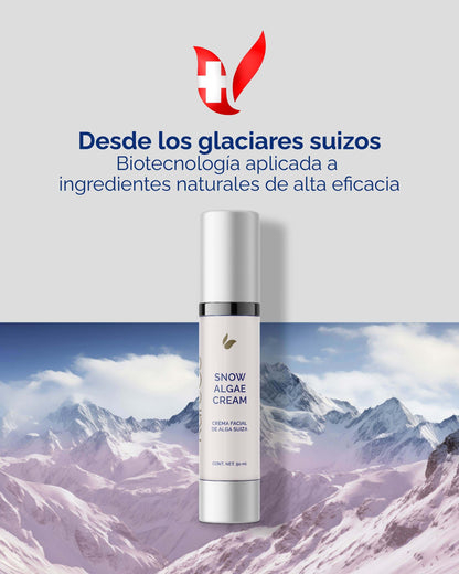 Snow Algae Cream: Crema Facial Antiedad con Alga Suiza y Células Madre - KareCo Derm