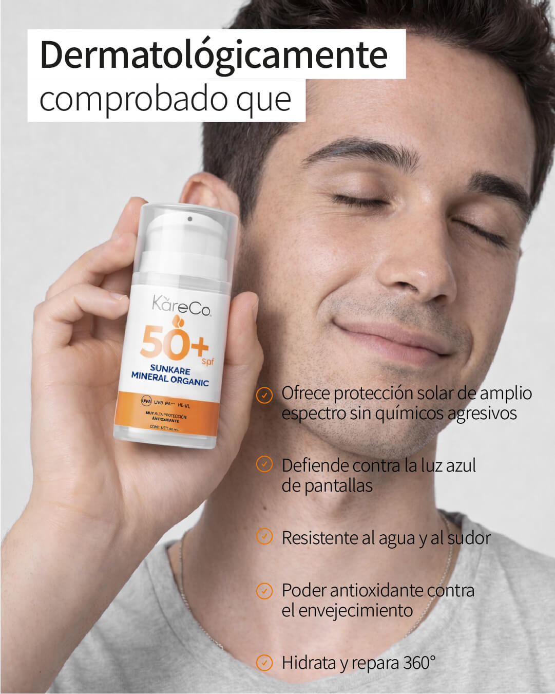 Sunkare Mineral & Organic: Protector Solar FPS 50+ - KareCo Derm