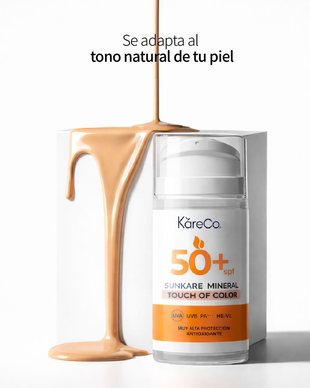 Sunkare Mineral Touch Of Color: Protector solar facial unificador FPS 50+ - KareCo Derm